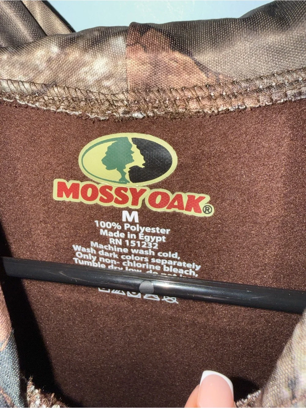 Mossy Oak Brown Logo Pullover Hoodie